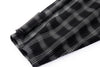 Distorted Plaid Half-Zip Pullover – Black & White, Boxy Fit