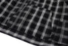 Distorted Plaid Half-Zip Pullover – Black & White, Boxy Fit