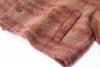 Sunset Cropped Jacket – Brushed Wool Multicolor Plaid