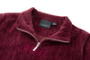 Velour Tracksuit Top – Deep Rouge