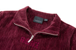 Velour Tracksuit Top – Deep Rouge