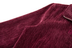 Velour Tracksuit Top – Deep Rouge