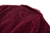 Velour Tracksuit Top – Deep Rouge