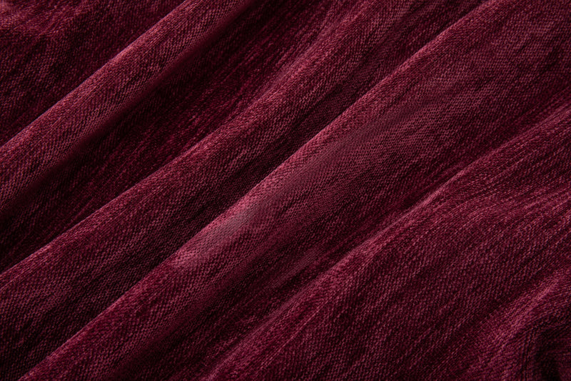 Velour Tracksuit Top – Deep Rouge