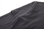 Asymmetric Sleeve Crewneck – Graphite