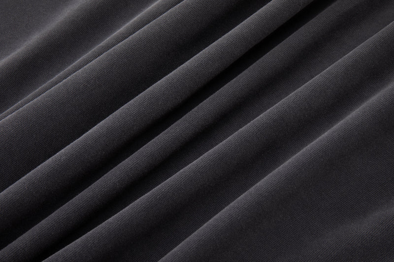 Asymmetric Sleeve Crewneck – Graphite