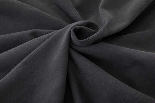 Asymmetric Sleeve Crewneck – Graphite