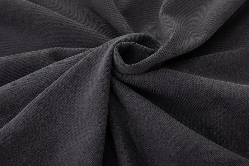 Asymmetric Sleeve Crewneck – Graphite