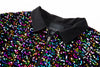 Midnight Spectrum Sequin Shirt