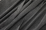 Noa Wrap-Front Pleated Pants – Wrap Around Sash Belt, Grey Pinstripe