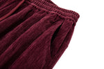 Velour Tracksuit Pants – Deep Rouge