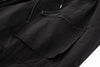 Yemi Cargo Pants – Extra Wide Leg, Multi-Pocket, Midnight