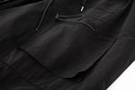 Yemi Cargo Pants – Extra Wide Leg, Multi-Pocket, Midnight