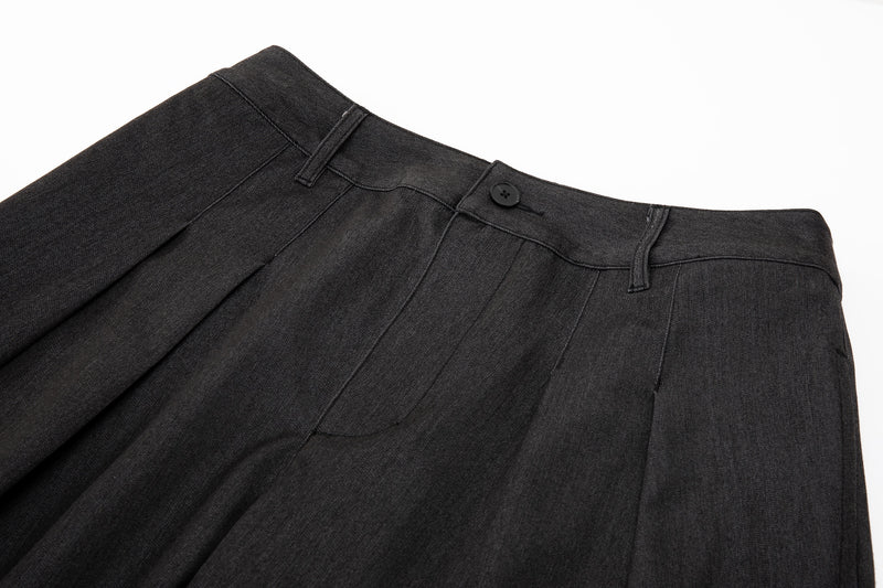 Contour Pleated Trousers – Sable Grey, Relaxed Fit