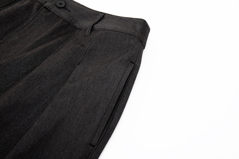 Contour Pleated Trousers – Sable Grey, Relaxed Fit