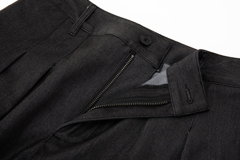 Contour Pleated Trousers – Sable Grey, Relaxed Fit