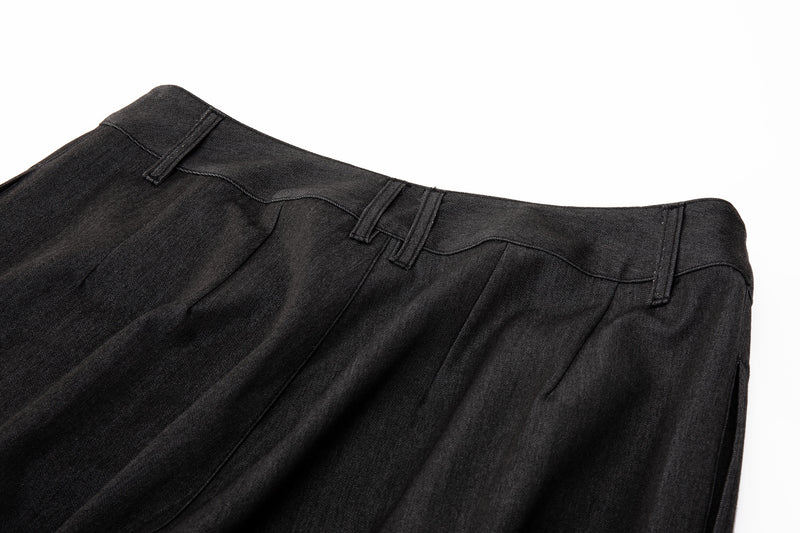 Contour Pleated Trousers – Sable Grey, Relaxed Fit