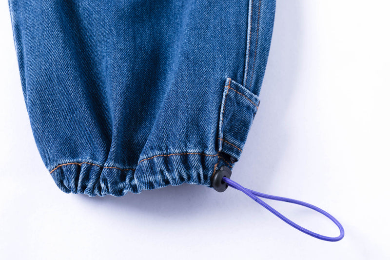 Washed Denim Wrap Pants – FRIED RICE SHOP