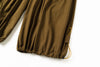 Wide Leg Yemi Pant - Green Pinstripe