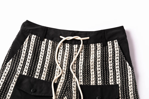 Black & White Crochet Shorts