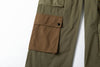 Olive Inverted Cargo Pants