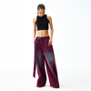 Oil Slick Iridescent Wide Leg Denim