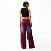 Oil Slick Iridescent Wide Leg Denim