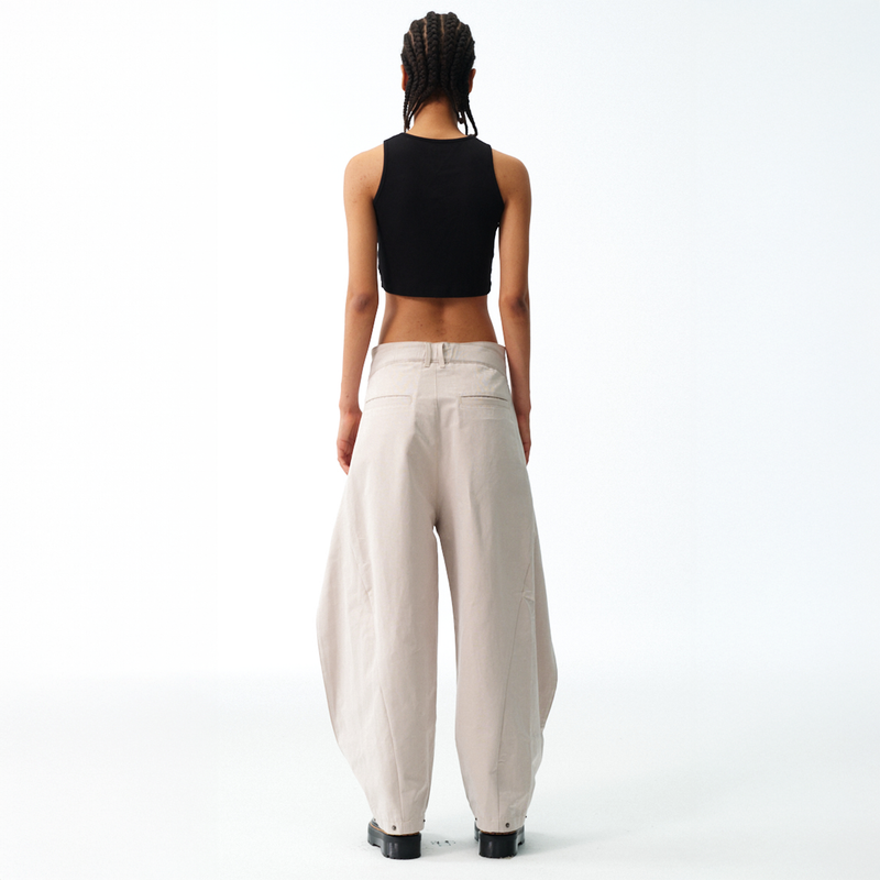 Snap Wrap Pants - Bone