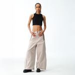 Snap Wrap Pants - Bone