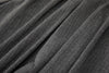 Close-up of charcoal grey colorway with tonal vertical stripe pattern