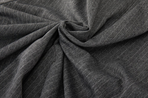 Charcoal grey colorway with tonal vertical stripe pattern