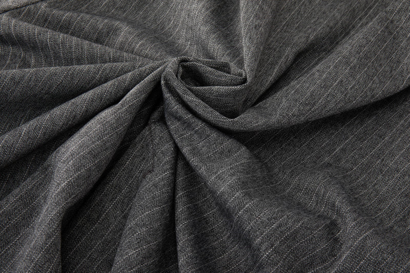 Charcoal grey colorway with tonal vertical stripe pattern