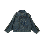 High Collar Denim Jacket