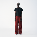 Sashiko Wide Leg - Oxblood