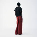 Sashiko Wide Leg - Oxblood