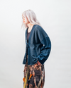 Kimono Blazer - Indigo Textured Denim