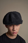 Stylable Brim Newsboy Hat - Black Corduroy