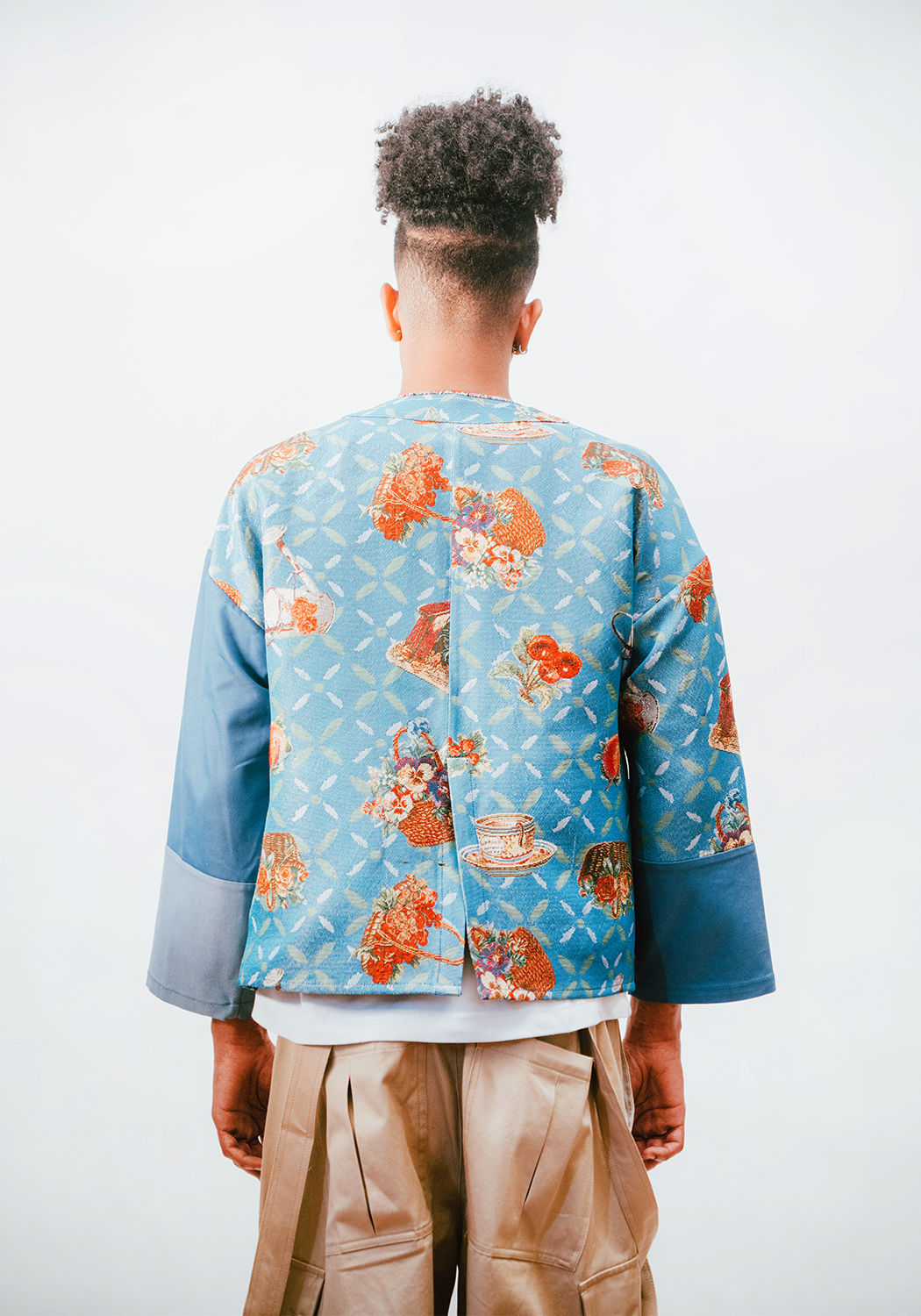 Kimono Blazer - Vintage Homestyle Woven Pattern – FRIED RICE SHOP