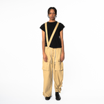 Wide Leg Pants - Adjustable Straps