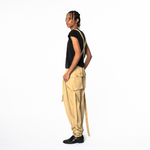 Wide Leg Pants - Adjustable Straps