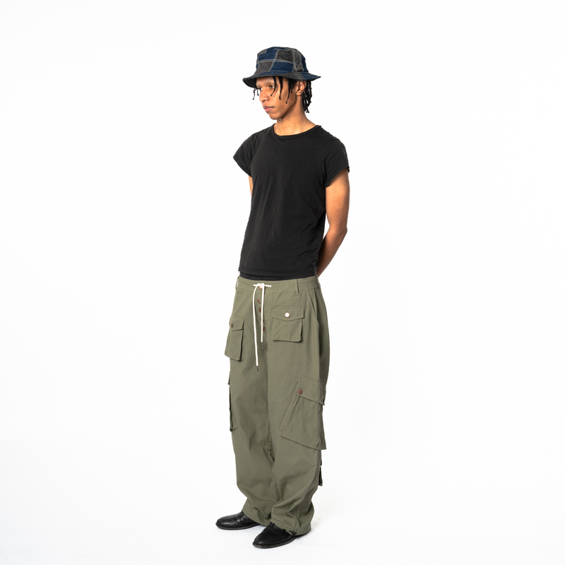 Cargo Pants - Calf Pockets - Olive Green