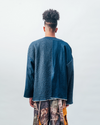 Kimono Blazer - Indigo Textured Denim