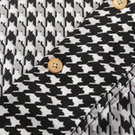 Short Sleeve Shirt - Contrasting Houndstooth