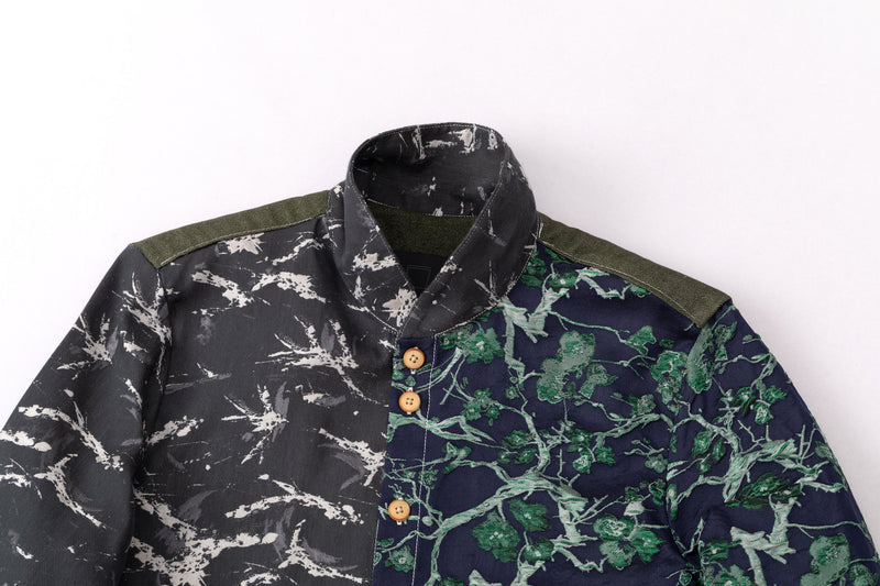 Workman Jacket - Contrasting Floral-Camo Pattern