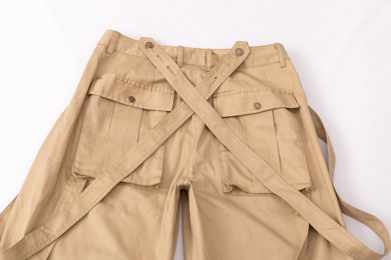 Wide Leg Pants - Adjustable Straps