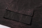 Reversible Utility Vest - Dark Brown x Stripe