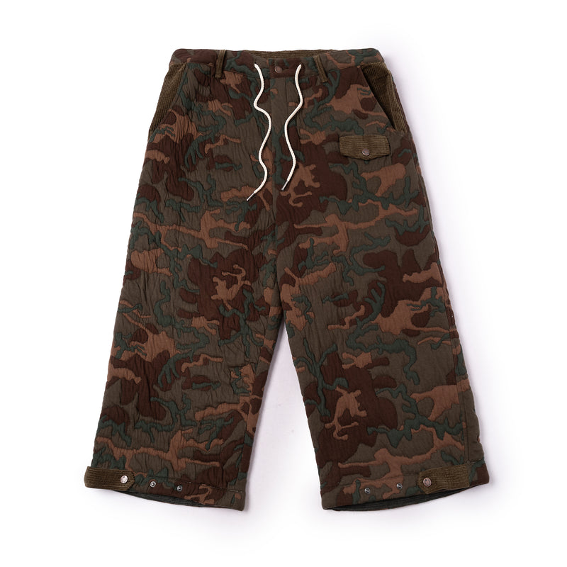 Adjustable Leg Pants - Camo Quilted