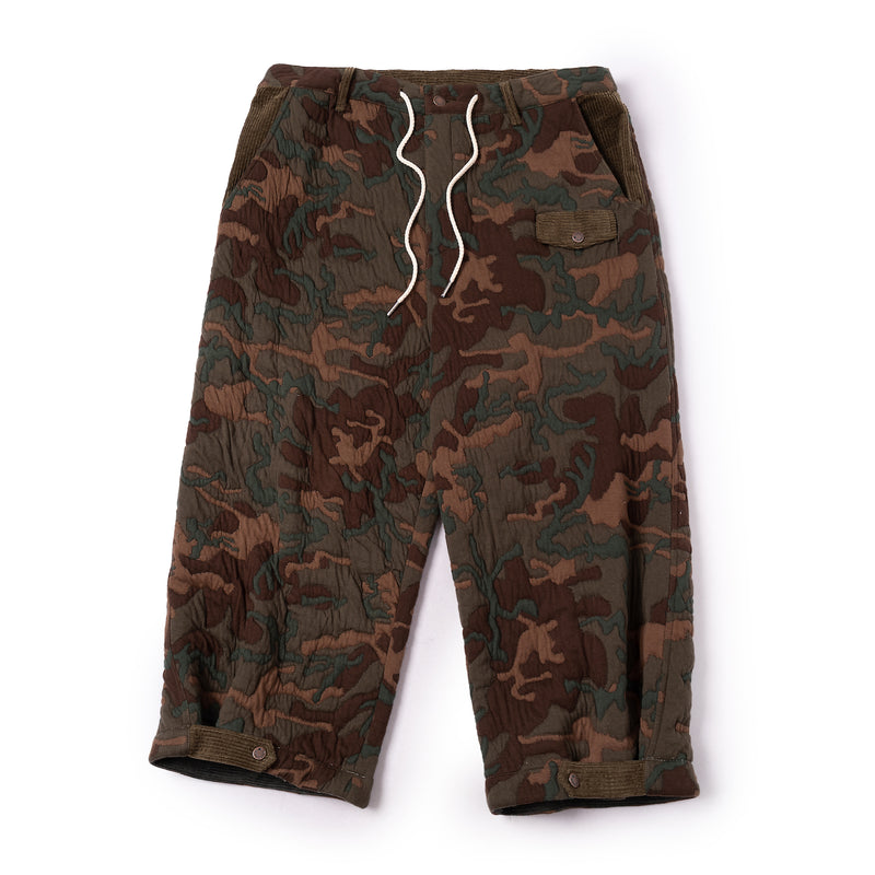 Adjustable Leg Pants - Camo Quilted