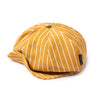 Stylable Brim Newsboy Hat - Gold Stripe