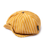 Stylable Brim Newsboy Hat - Gold Stripe